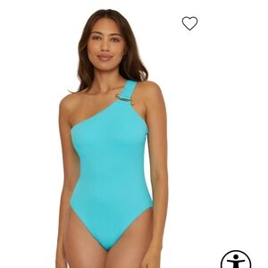 Trina Turk Asymmetrical One Piece Swimsuit sz 4